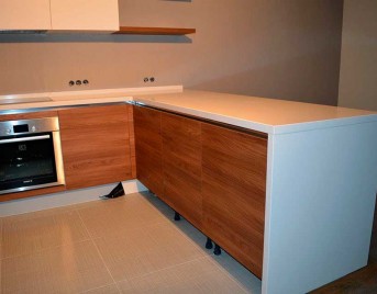 Столешница из искусственного камня вид сбоку